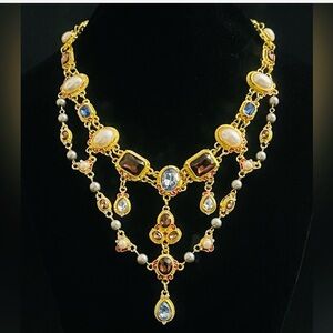 🆕 Vintage Style Tassel Chandelier Necklace